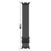 For Samsung Galaxy Watch8 / Watch8 Classic Parachute Buckle Braided Nylon Watch Band(Space Gray)