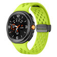 For Samsung Galaxy Watch8 / Watch8 Classic Mesh Magnetic Silicone Watch Band(Fluorescent Green) - free shipping - PMC TechLife - Order now!