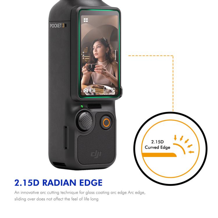 For DJI Osmo Pocket 3 ENKAY Hat-Prince 0.2mm 9H Tempered Glass Screen Protector Film