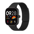 For Xiaomi Smart Band 9 Pro / Redmi Watch 5 Lychee Texture Soft Magnetic Silicone Watch Band(Black) - free shipping - PMC TechLife - Order now!