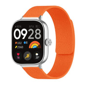 For Xiaomi Smart Band 9 Pro / Redmi Watch 5 Lychee Texture Soft Magnetic Silicone Watch Band(Orange)