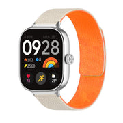 For Xiaomi Smart Band 9 Pro / Redmi Watch 5 Lychee Texture Soft Magnetic Silicone Watch Band(Starlight Orange)