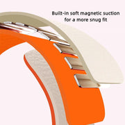For Xiaomi Smart Band 9 Pro / Redmi Watch 5 Lychee Texture Soft Magnetic Silicone Watch Band(Pink Starlight)