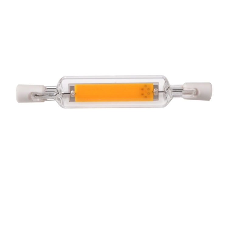 R7S 5W COB LED Lamp Bulb Glass Tube for Replace Halogen Light Spot Light,Lamp Length: 78mm, AC:220v(Cool White)