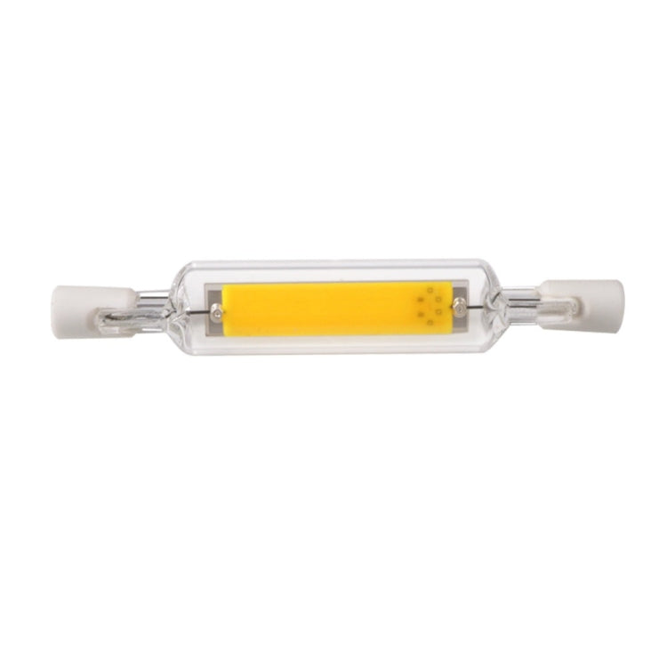 R7S 5W COB LED Lamp Bulb Glass Tube for Replace Halogen Light Spot Light,Lamp Length: 78mm, AC:220v(Cool White)