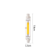 R7S 5W COB LED Lamp Bulb Glass Tube for Replace Halogen Light Spot Light,Lamp Length: 78mm, AC:220v(Cool White)