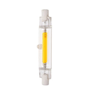 R7S 5W COB LED Lamp Bulb Glass Tube for Replace Halogen Light Spot Light,Lamp Length: 78mm, AC:110v(Warm White)