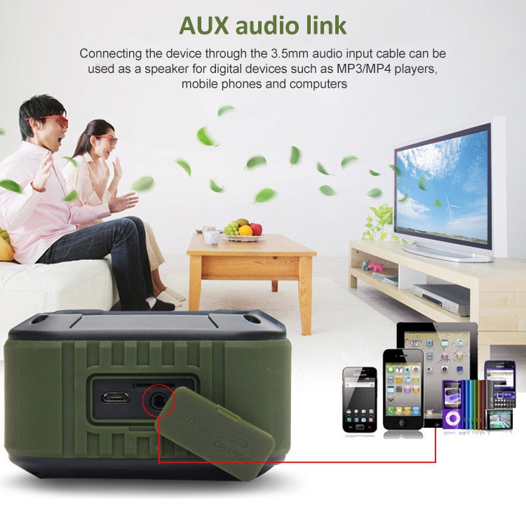 W-KING S7 Mini Wireless Water-resistant Loudspeaker With TF/FM/AUX/NFC Bluetooth Bike Speaker(black)