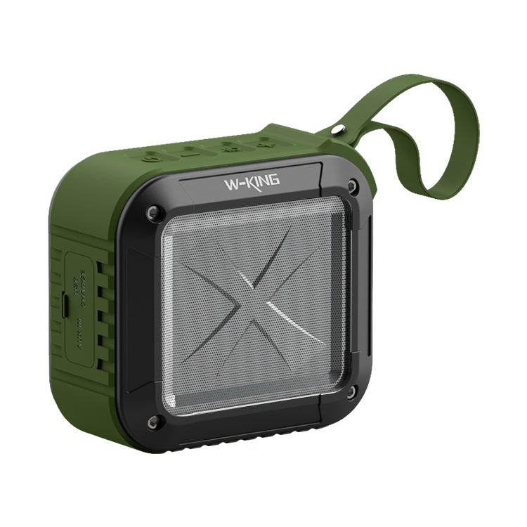 W-KING S7 Mini Wireless Water-resistant Loudspeaker With TF/FM/AUX/NFC Bluetooth Bike Speaker(Army Green)