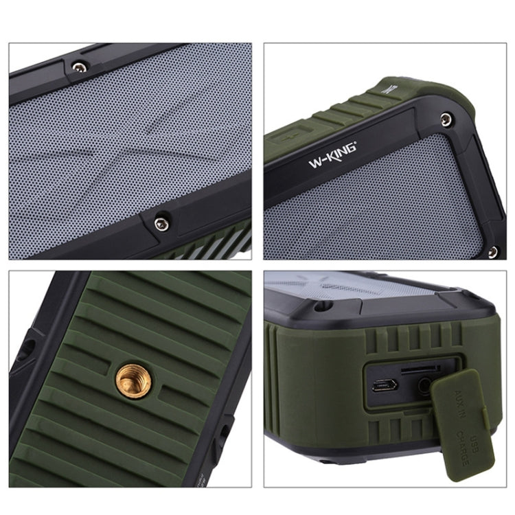 W-KING S20 Loudspeakers IPX6 Water-resistant Bluetooth Speaker Portable NFC Bluetooth Speaker for Outdoors / Shower / Bicycle FM Radio (Green)