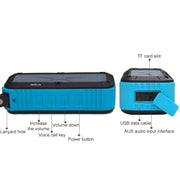 W-KING S20 Loudspeakers IPX6 Water-resistant Bluetooth Speaker Portable NFC Bluetooth Speaker for Outdoors / Shower / Bicycle FM Radio (Black)