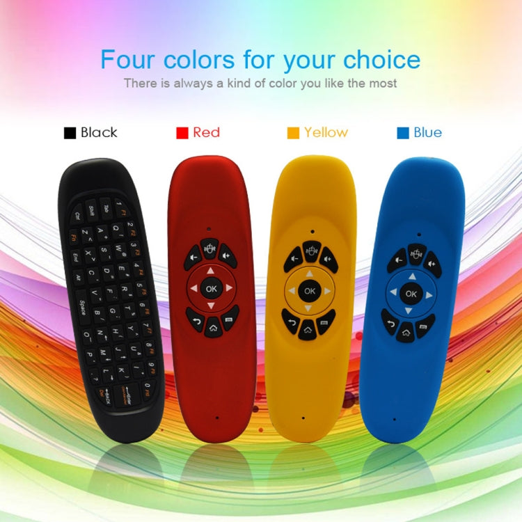 C120 2.4G Mini Keyboard Wireless Remote Mouse with 3-Gyro & 3-Gravity Sensor for PC / HTPC / IPTV / Smart TV and Android TV Box etc(Black)