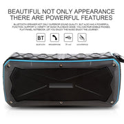 Portable Bluetooth Speaker Super Bass Stereo Wireless Speakers Support IP66 Water-resistant Emergency Charging Handsfree TF