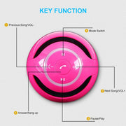 A18 Ball Bluetooth Speaker with LED Light Portable Wireless Mini Speaker Mobile Music MP3 Subwoofer Support TF (Blue)