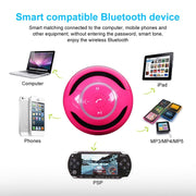 A18 Ball Bluetooth Speaker with LED Light Portable Wireless Mini Speaker Mobile Music MP3 Subwoofer Support TF (Blue)
