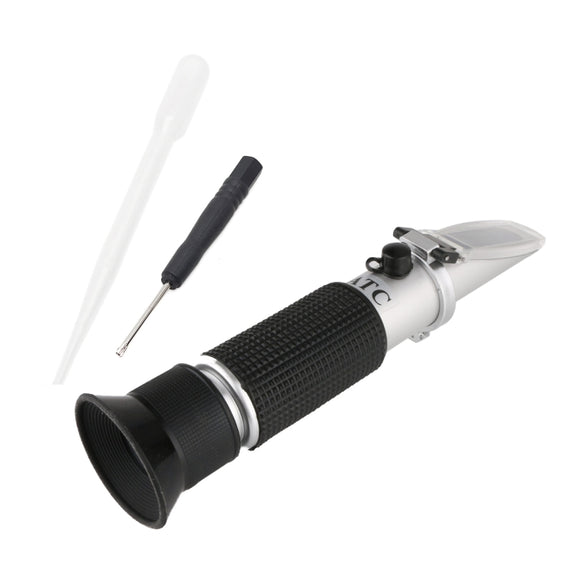 RZ136 Refractometer Fruit Wine Meter Sugar Portable Auto Brix 0~32% Alcohol 0~26% Fruit Juice Wine Sugar Meter Refractometer