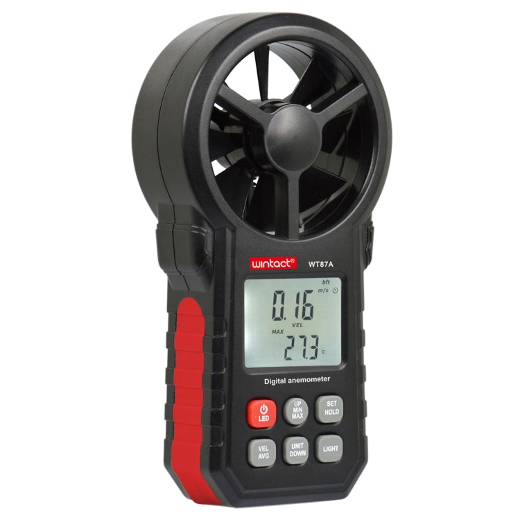 WINTACT WT87A Portable Anemometer Thermometer Wind Speed Gauge Meter