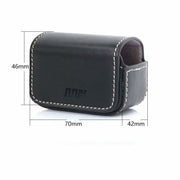 Water-resistant Mini Leather Case Storage Carrying Box for DJI OSMO Action / GoPro / SJCAM / Xiaomi Mi Jia(Black)