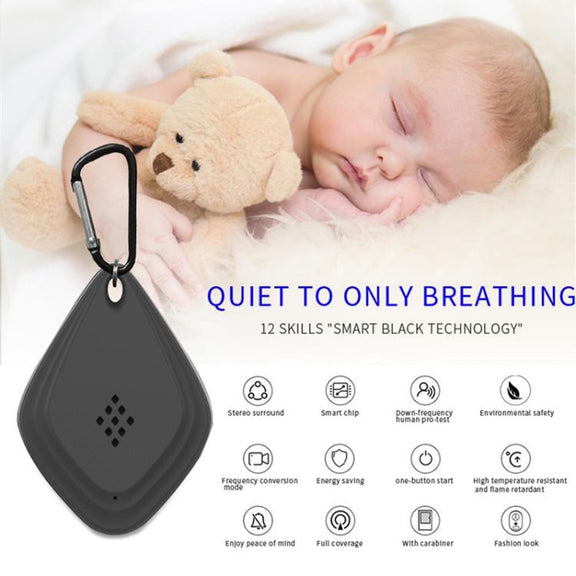 Outdoor Mosquito Repellent Portable Ultrasonic Insect Repellent Insecticide USB Charging Intelligent Frequency Conversion(Black)
