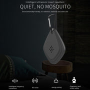 Outdoor Mosquito Repellent Portable Ultrasonic Insect Repellent Insecticide USB Charging Intelligent Frequency Conversion(Black)