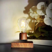 Retro Magnetic Floating Bulb Wood Color Substrate LED Home Decoration Lamp