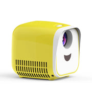 L1 Children Projector Mini LED Portable Home Speaker Projector, US Plug(Yellow)