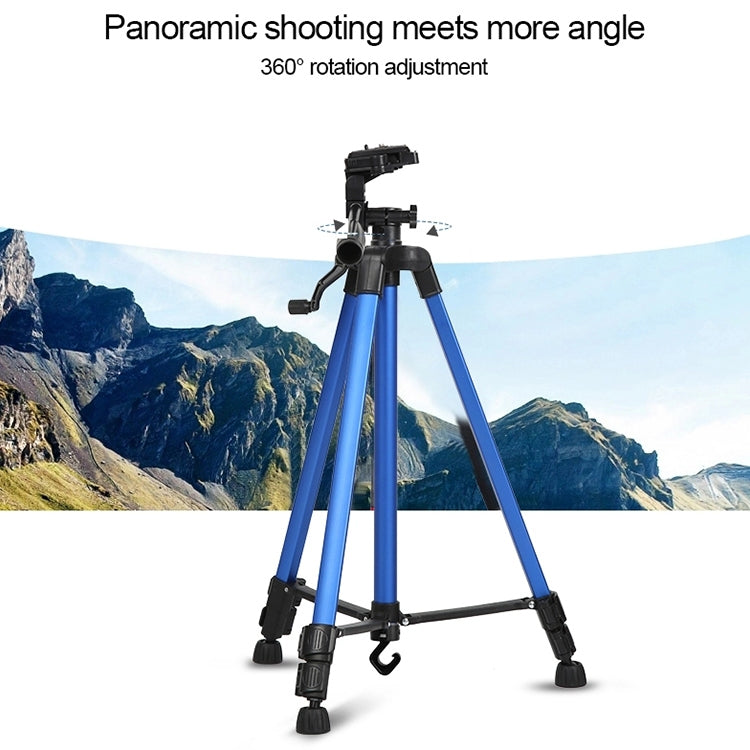 Portable Phone Live Selfie 3366 Tripod Stand DV SLR Camera Self-timer Full Light Bracket(Black)