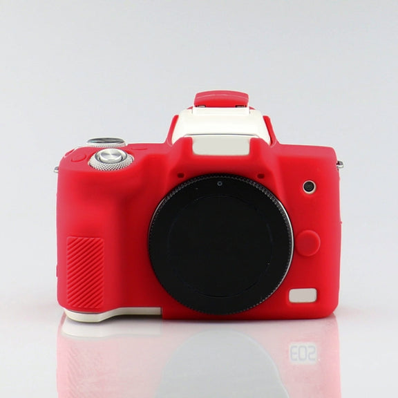 Richwell  Silicone Armor Skin Case Body Cover Protector for Canon EOS M50 Body Digital Camera(Red)