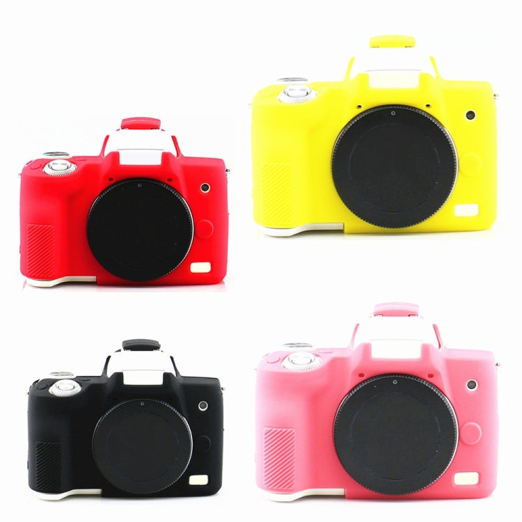 Richwell  Silicone Armor Skin Case Body Cover Protector for Canon EOS M50 Body Digital Camera(Pink)
