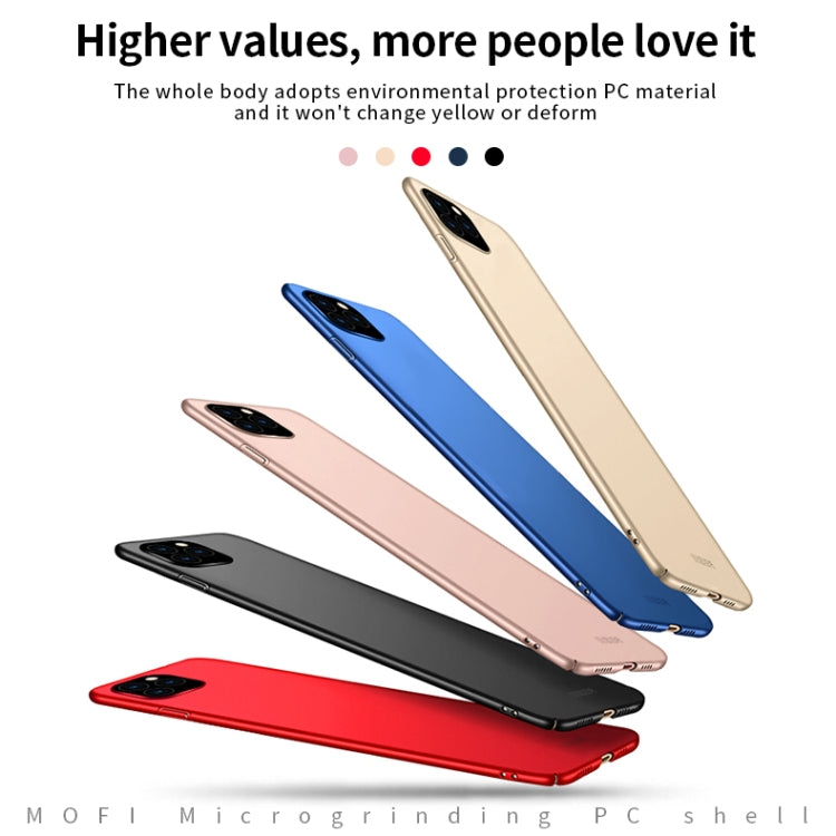For iPhone 11 Pro Max MOFI Frosted PC Ultra-thin Hard Case (Black)