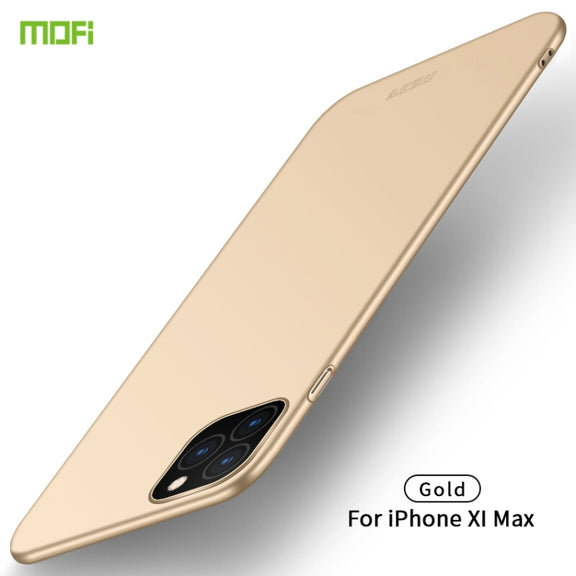 For iPhone 11 Pro Max MOFI Frosted PC Ultra-thin Hard Case (Gold)