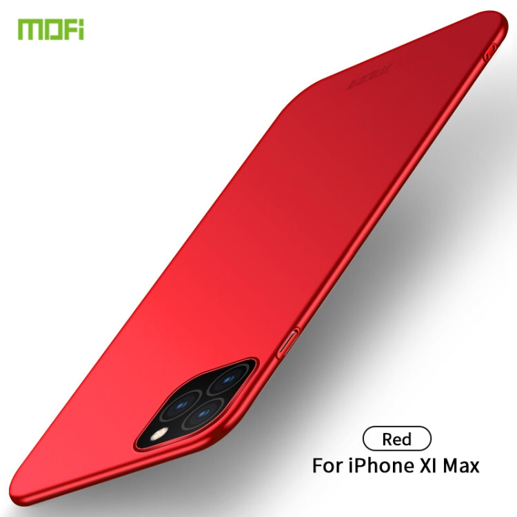 For iPhone 11 Pro Max MOFI Frosted PC Ultra-thin Hard Case (Red)