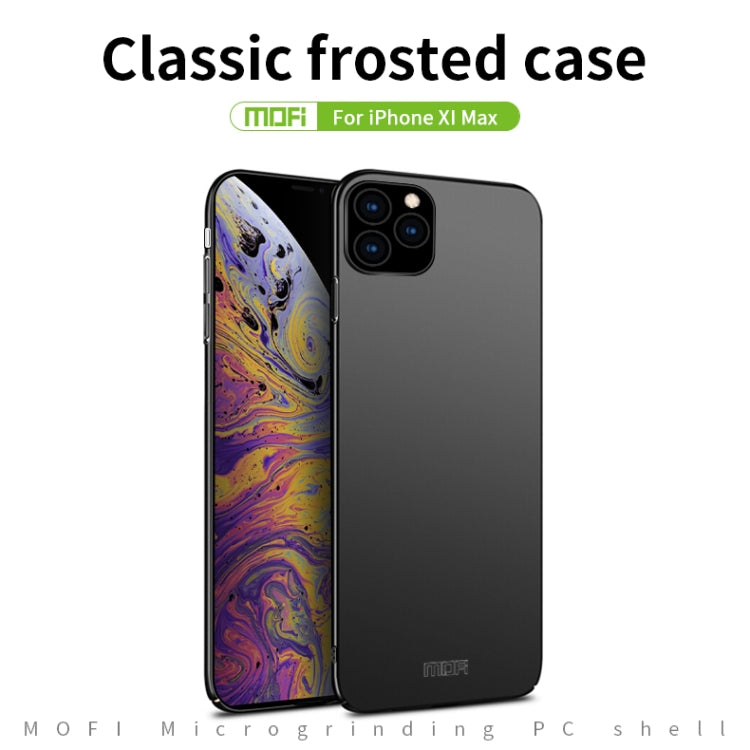 For iPhone 11 Pro Max MOFI Frosted PC Ultra-thin Hard Case (Rose gold)