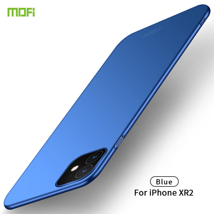 For iPhone 11 MOFI Frosted PC Ultra-thin Hard Case (Blue)