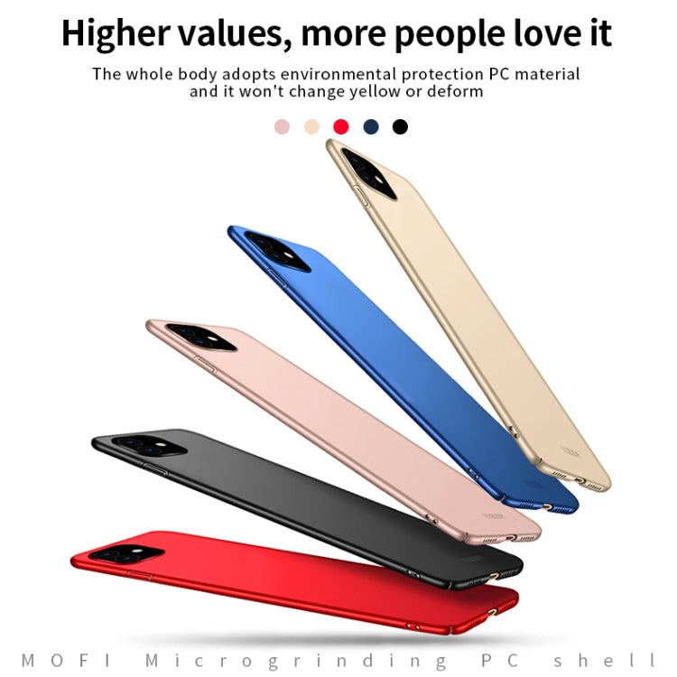 For iPhone 11 MOFI Frosted PC Ultra-thin Hard Case (Blue)