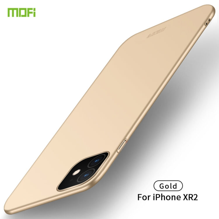 For iPhone 11 MOFI Frosted PC Ultra-thin Hard Case (Gold)