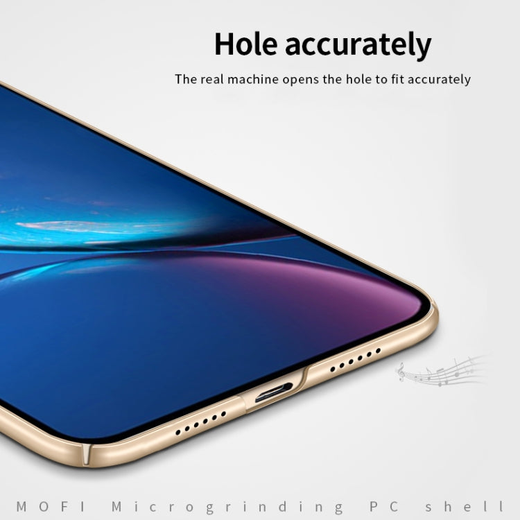 For iPhone 11 MOFI Frosted PC Ultra-thin Hard Case (Gold)