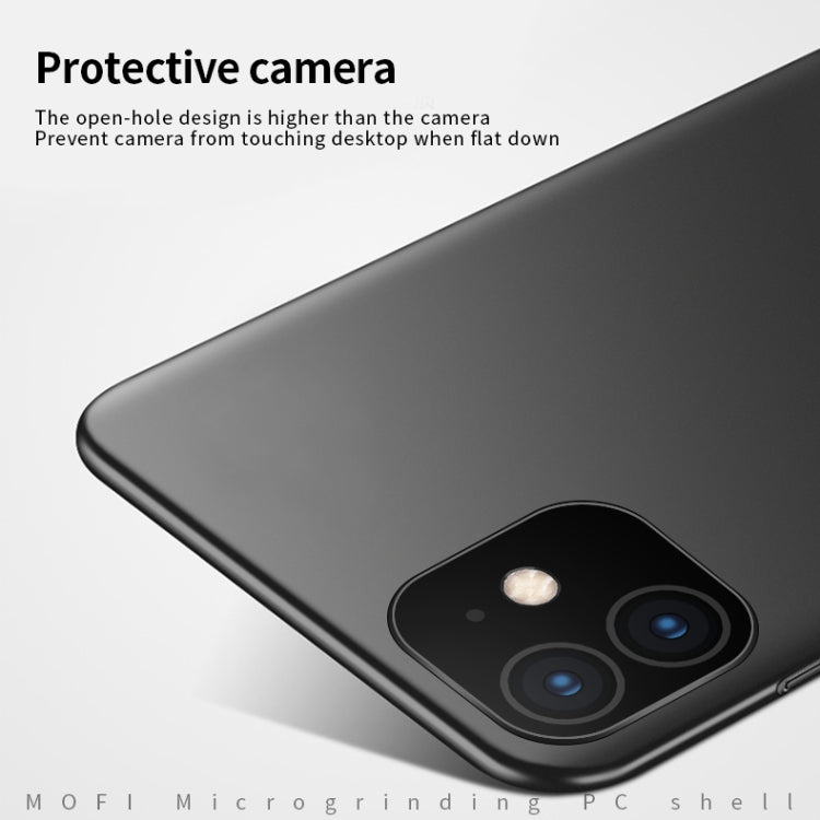 For iPhone 11 MOFI Frosted PC Ultra-thin Hard Case (Red)