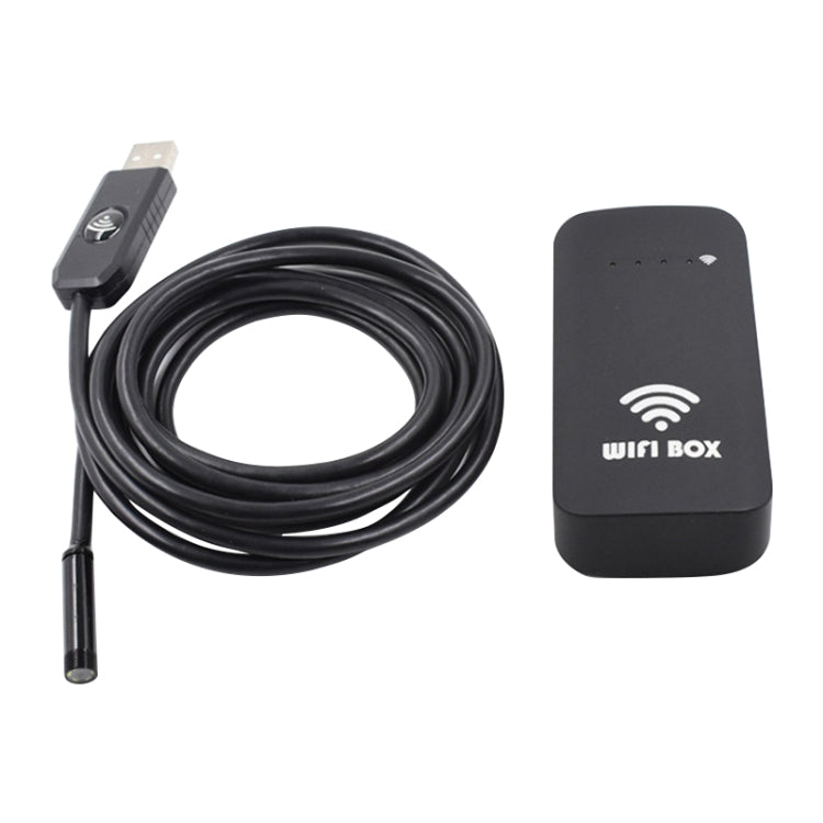 HD Endoscope Universal Wireless WiFi Box BOX Supports Any Smartphone Computer(Black)