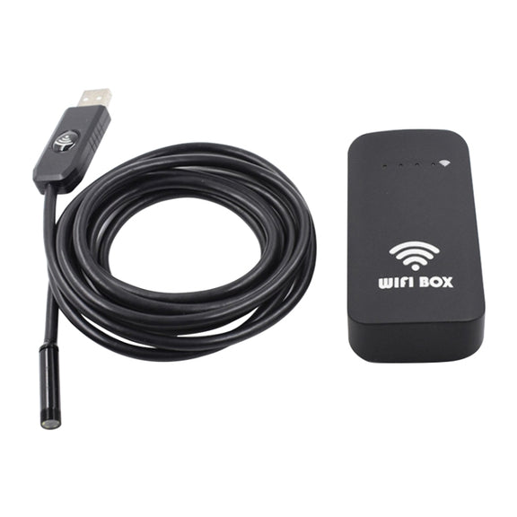HD Endoscope Universal Wireless WiFi Box BOX Supports Any Smartphone Computer(Black)