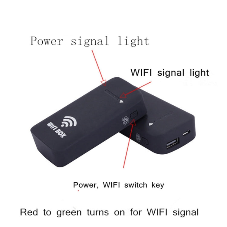 HD Endoscope Universal Wireless WiFi Box BOX Supports Any Smartphone Computer(Black)