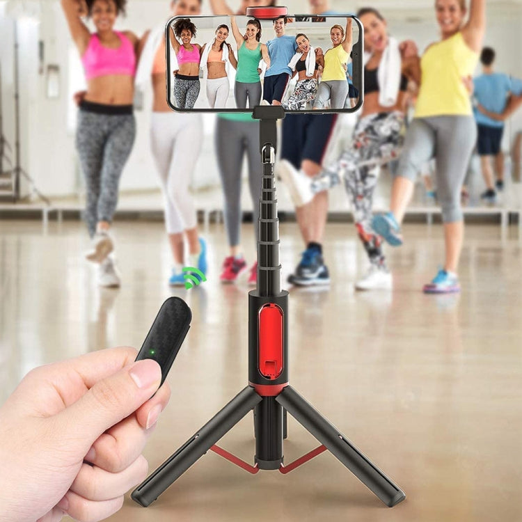 M18 Portable Selfie Stick Remote Control Mobile Phone Holder(Pink)