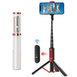 M18 Portable Selfie Stick Remote Control Mobile Phone Holder(White) - Selfie Sticks by PMC TechLife | Online Shopping South Africa | PMC TechLife | Buy Now Pay Later Mobicred