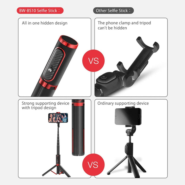 M18 Portable Selfie Stick Remote Control Mobile Phone Holder(White)