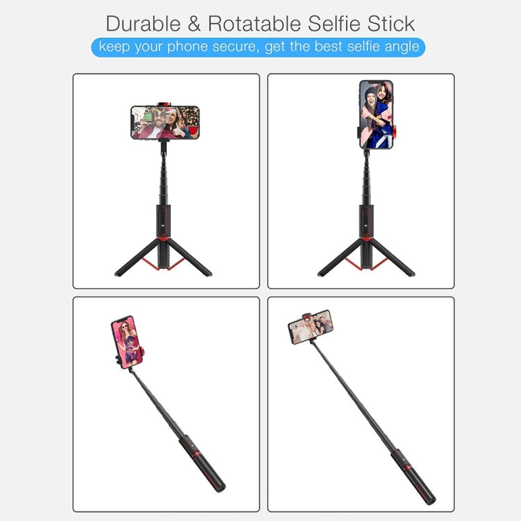 M18 Portable Selfie Stick Remote Control Mobile Phone Holder(White)