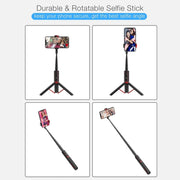 M18 Portable Selfie Stick Remote Control Mobile Phone Holder(White)