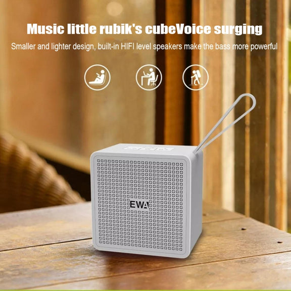 EWA A105 High Hidelity Bluetooth Speaker, Small Size High  Power Bass, TWS Bluetooth Technology Support TF(Gold)