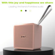 EWA A105 High Hidelity Bluetooth Speaker, Small Size High  Power Bass, TWS Bluetooth Technology Support TF(Gold)