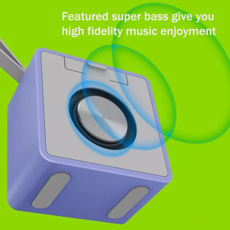 EWA A105 High Hidelity Bluetooth Speaker, Small Size High  Power Bass, TWS Bluetooth Technology Support TF(Blue)