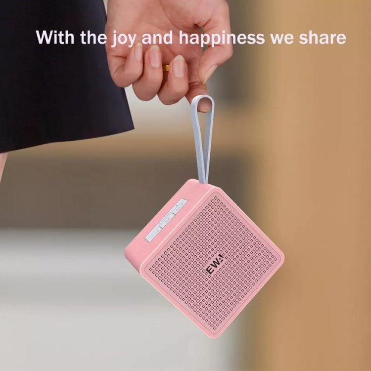 EWA A105 High Hidelity Bluetooth Speaker, Small Size High  Power Bass, TWS Bluetooth Technology Support TF(Blue)